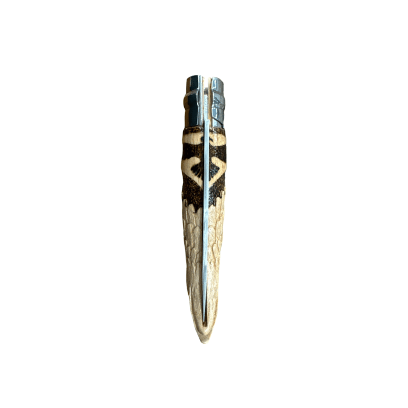 COLTELLO - OPINEL -  N.9 INOX REALIZZATO A MANO (AQUILA INTAGLIATA) - immagine 5