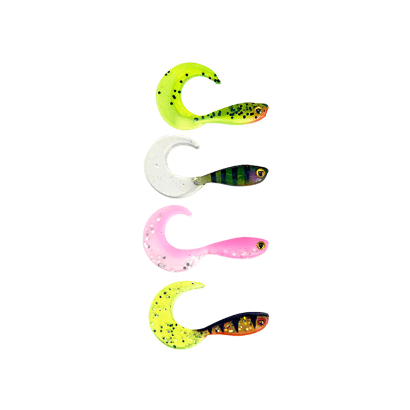 FOX RAGE - ULTRA UV MICRO GRUB TAIL 4cm 1.5" MIXED (8PZ) - immagine 2