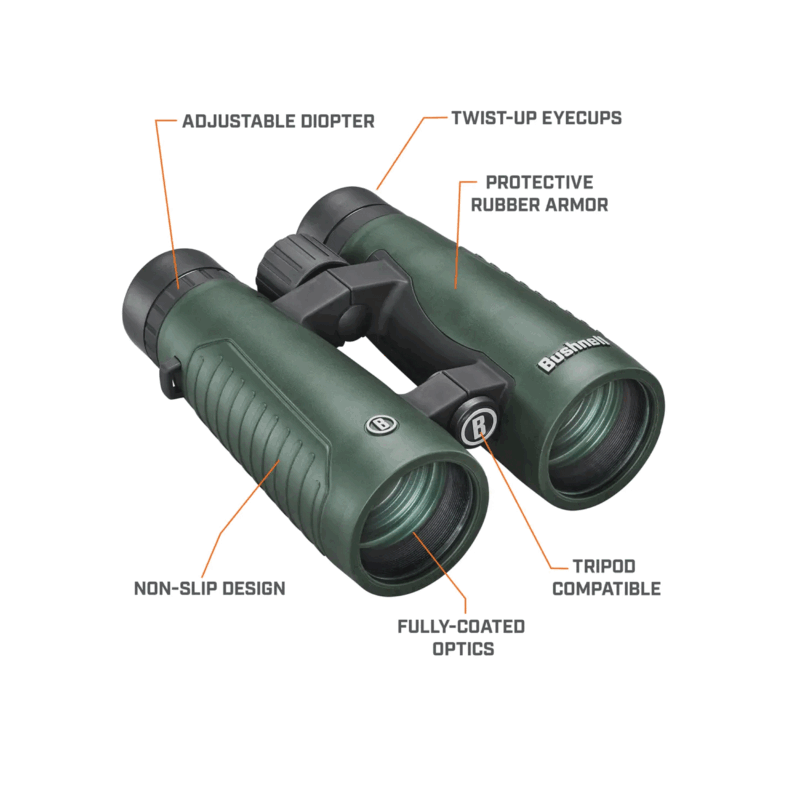 BINOCOLO - BUSHNELL - EXCURSION 10x42mm GREEN ROOF WP - immagine 10