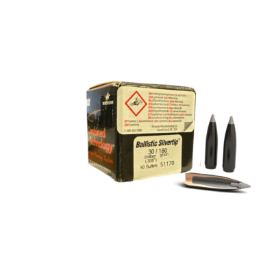 PALLE - NOSLER - 30 Caliber 180gr Ballistic Silvertip (50ct)