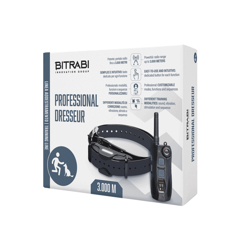 BITRABI - KIT PROFESSIONAL DRESSEUR (TELECOMANDO + COLLARE) - immagine 3