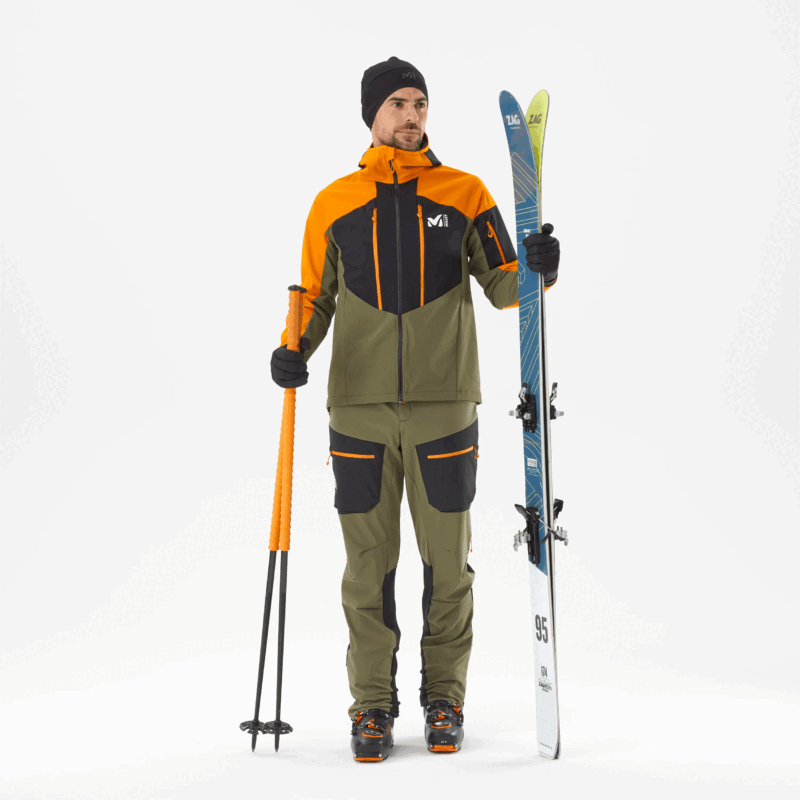 GIACCA/SOFTSHELL - MILLET - M WHITE SHIELD Black/Safran - immagine 2