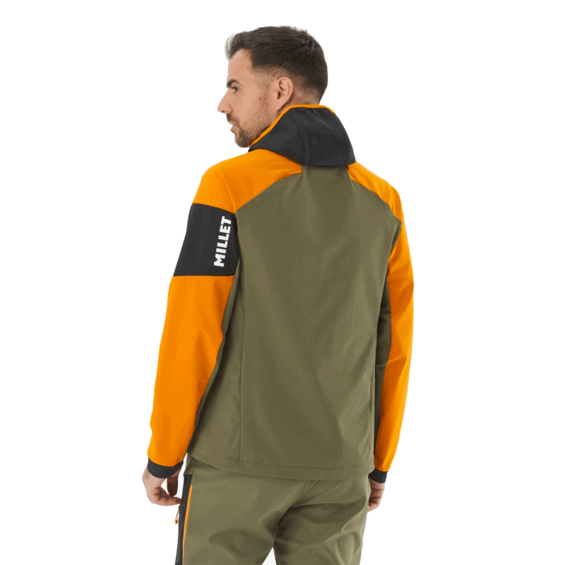 GIACCA/SOFTSHELL - MILLET - M WHITE SHIELD Black/Safran - immagine 4