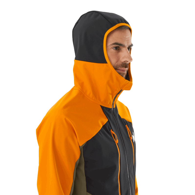 GIACCA/SOFTSHELL - MILLET - M WHITE SHIELD Black/Safran - immagine 9