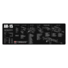 TAPPETINO - TEKMAT - BENCH MAT AR-15 BLACK 90x30cm