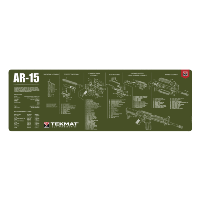 TAPPETINO - TEKMAT - BENCH MAT AR-15 OLIVE DRAB 90x30cm