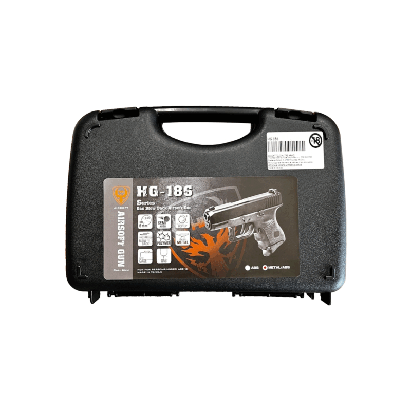PISTOLA SOFTAIR - HFC CO2 HG-186 HALF METAL BLACK - immagine 3