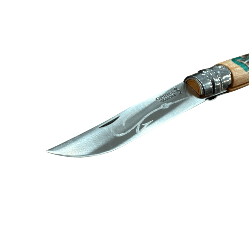COLTELLO - OPINEL -  N.9 CARBONE REALIZZATO A MANO CON LUCCIO - immagine 3