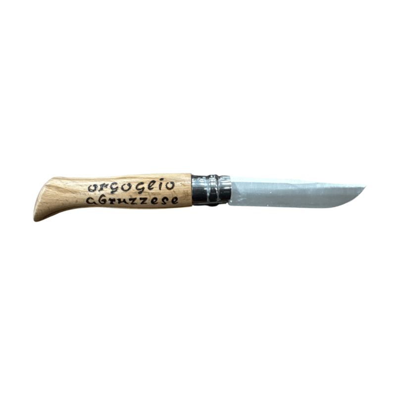 COLTELLO - OPINEL -  N.9 CARBONE REALIZZATO A MANO CON PASTORE ABRUZZESE - immagine 4