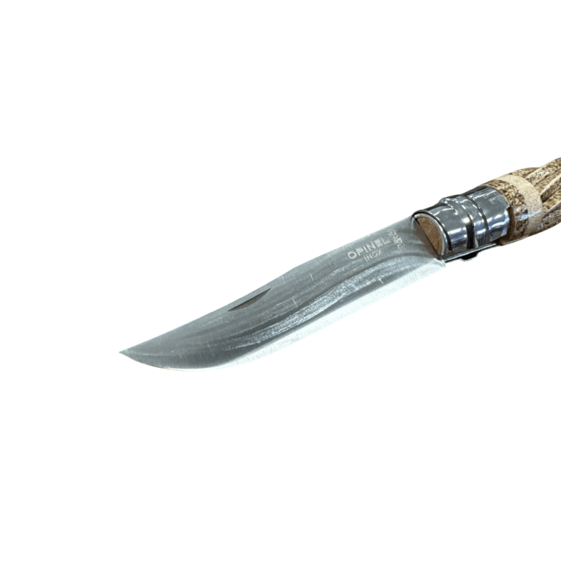 COLTELLO - OPINEL -  N.9 INOX SPIRALE + PIROGRAFIA REALIZZATO A MANO - immagine 4