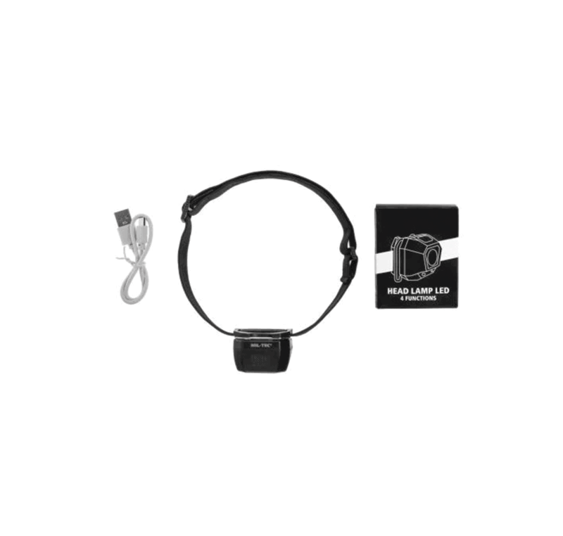 TORCIA FRONTALE - MIL-TEC - HEAD LAMP LED 4 FUNCTIONS - immagine 6