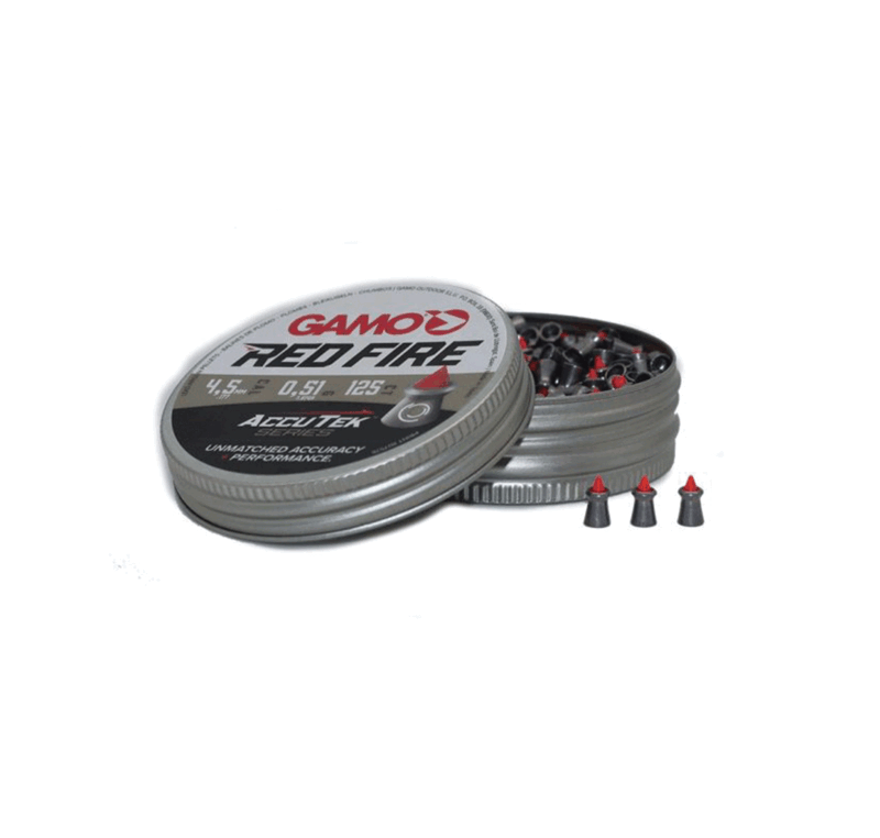 PALLINI ARIA COMPRESSA - GAMO - RED FIRE Cal. 4,5 .177 - 0,51g  (125pz) | ACCUTEK SERIES