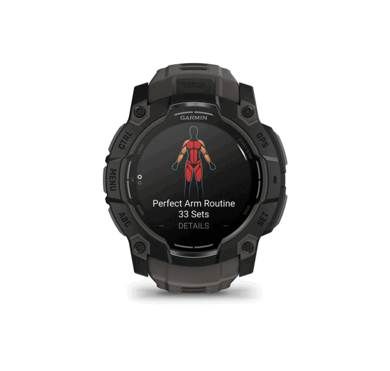 OROLOGIO - GARMIN - INSTINCT® 3 | 50MM | AMOLED | Black con cinturino silicone Charcoal - immagine 4