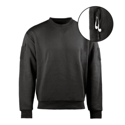 FELPA - MIL-TEC - TACTICAL SWEATSHIRT RUNDHALS Black
