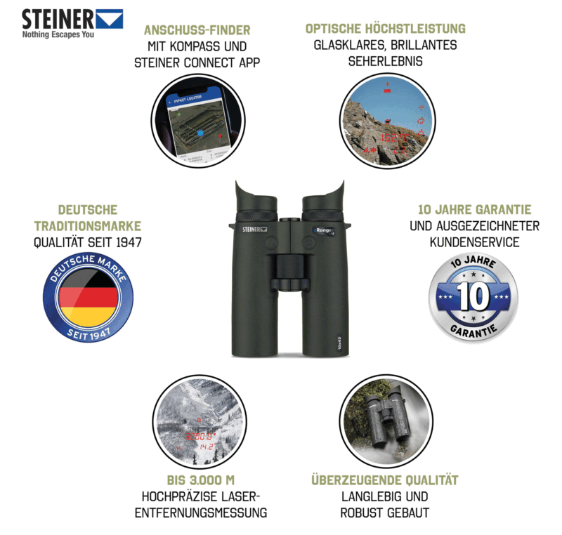 BINOCOLO/TELEMETRO - STEINER - eRANGER LRF 10x42 - immagine 3