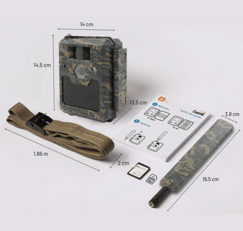 FOTOTRAPPOLA - ICU CLOM CAM6 - 4G/LTE - Foto/Video + 2.000 COIN (scheda SD 16Gb+8AA) - immagine 4