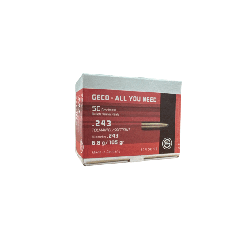 PALLE DA RICARICA - GECO - TEILMANTEL/SOFTPOINT .243 | 6,8g | 105gr (50pz)