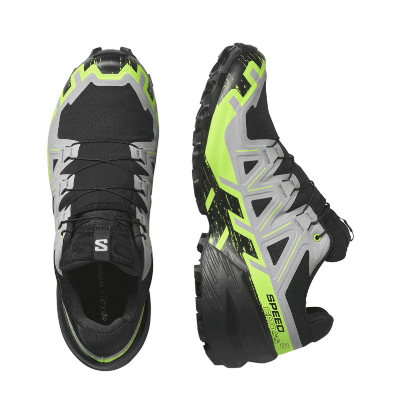 SALOMON - UOMO - SPEEDCROSS 6 GTX Black / Alloy / Green Geco - immagine 6