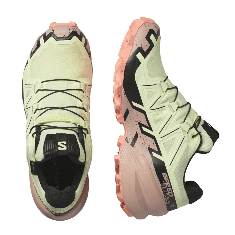 SALOMON - DONNA - SPEEDCROSS 6 GTX W Lime Cream / Mahogany Rose / Black - immagine 6