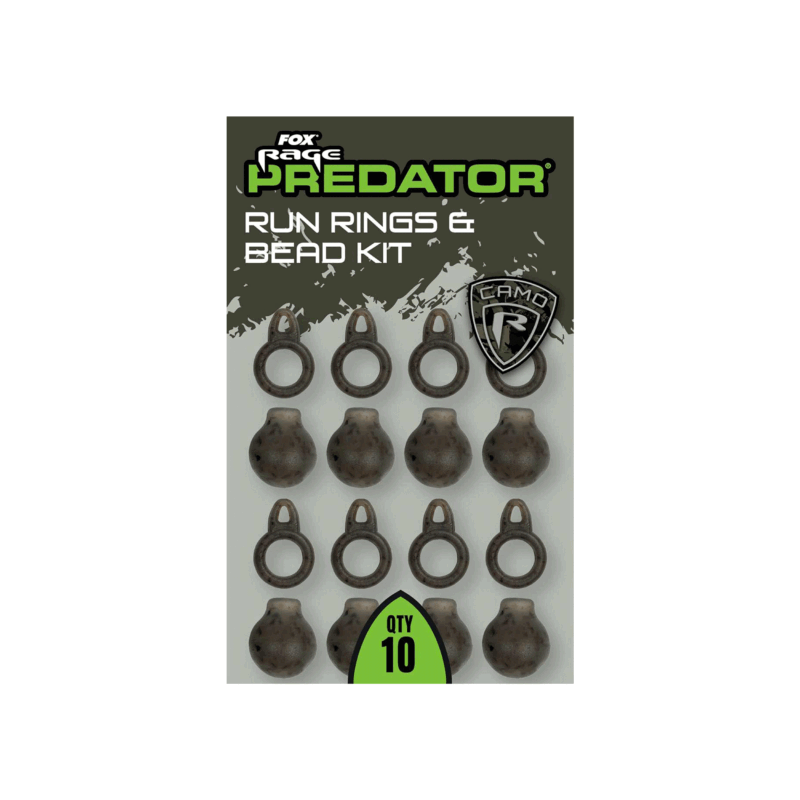 FOX RAGE PREDATOR - RUN RINGS & BEAD KIT (QTY 10) - immagine 2