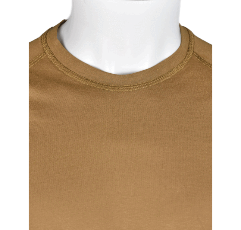OPENLAND TACTICAL - T-SHIRT 100% COTONE MANICA CORTA Coyote Tan - immagine 4