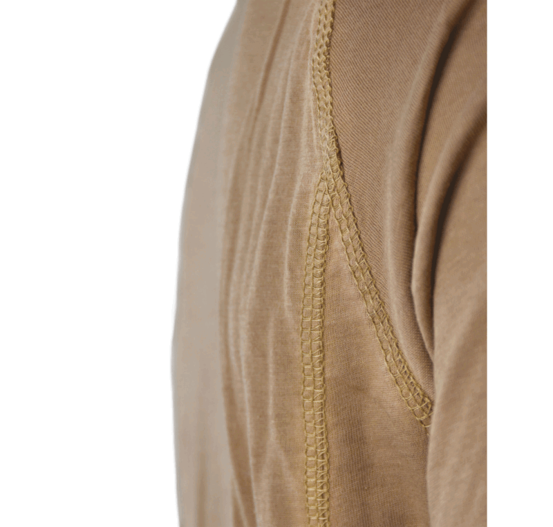 OPENLAND TACTICAL - T-SHIRT 100% COTONE MANICA CORTA Coyote Tan - immagine 5