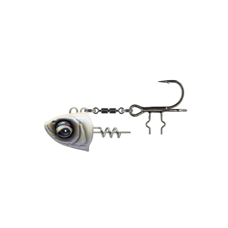 SAVAGE GEAR - MONSTER VERTICAL HEADS Pearl White