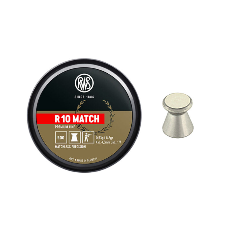 RWS - R 10 MATCH PREMIUM LINE 4,5MM 0,53G/8.2GR (500 PZ)
