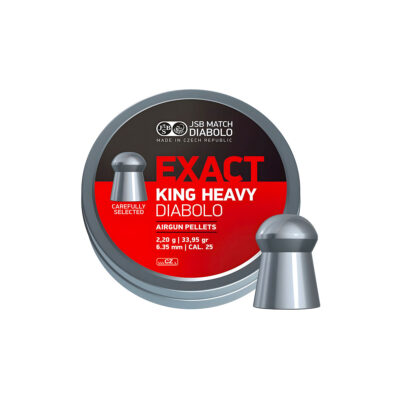 JSB MATCH -  EXACT KING HEAVY DIABLO 2,20g | 33,95gr | 6.35mm | CAL .25 | 300pz | M 72/09