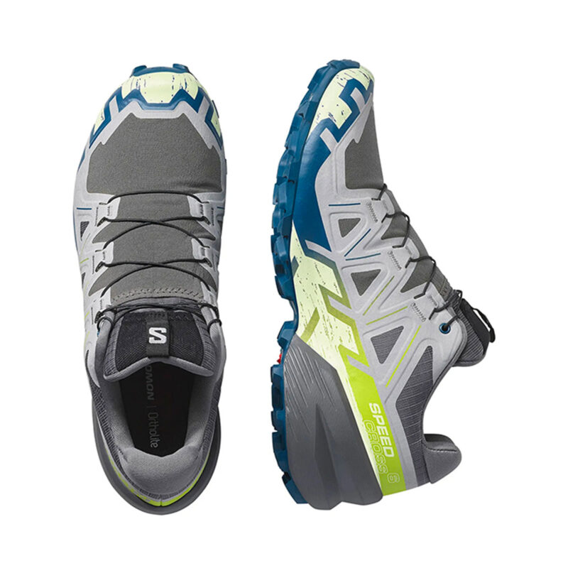 SALOMON - UOMO - SPEEDCROSS 6 Castle Rock/ Lime Cream / Poseidon - immagine 4