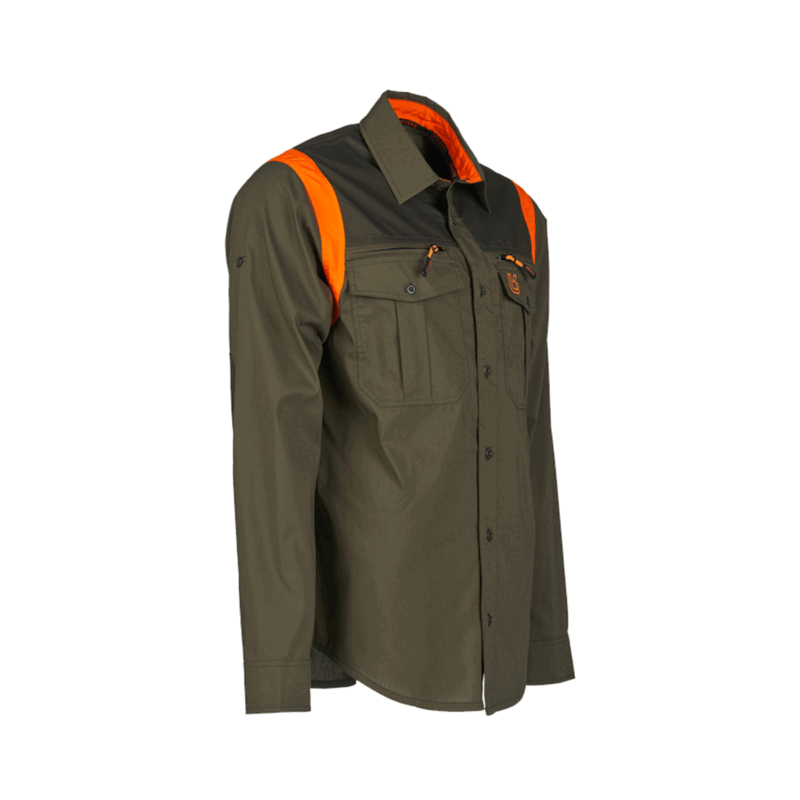 UNIVERS - CAMICIA VALLEY Verde/Arancio - immagine 4