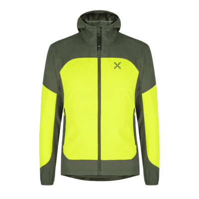 GIACCA - MONTURA - SEED HOODED JACKET Verde Salvia/Sunny Lime