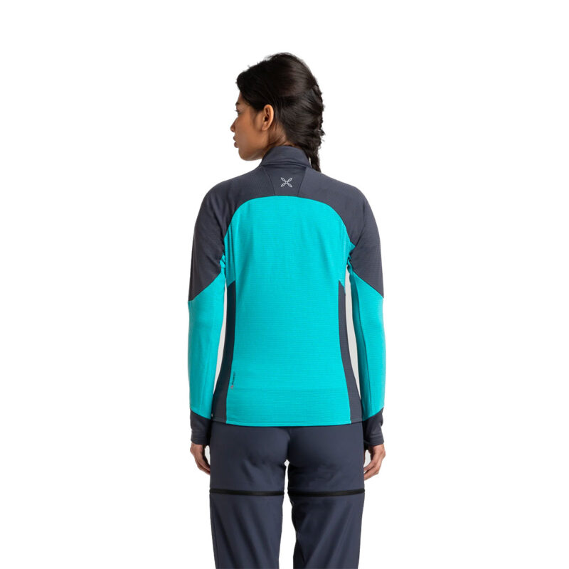 MAGLIA - MONTURA - DONNA - RISE MAGLIA WOMAN REGULAR FIT Turquoise / Graphite Blue - immagine 4