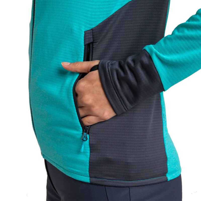 MAGLIA - MONTURA - DONNA - RISE MAGLIA WOMAN REGULAR FIT Turquoise / Graphite Blue - immagine 9
