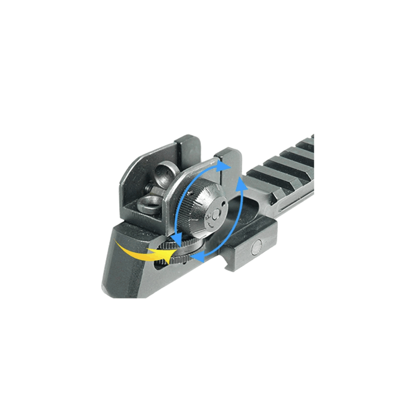 UTG - 95RS05 COMPLETE REAR SIGHT WITH 1/2 INCH SADDLE HEIGHT INTEGRAL RISER PLATFORM - immagine 2