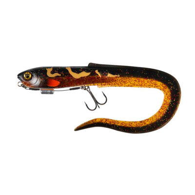 FOX RAGE - ULTRA UV SLICK EEL | LOADED SOFTBAIT 35cm 13.8" 10g 3/0 34kg Hot Olive