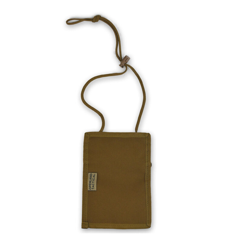 N.E.R.G. OPENLAND TACTICAL - PORTA DOCUMENTI DA COLLO Coyote Tan - immagine 2