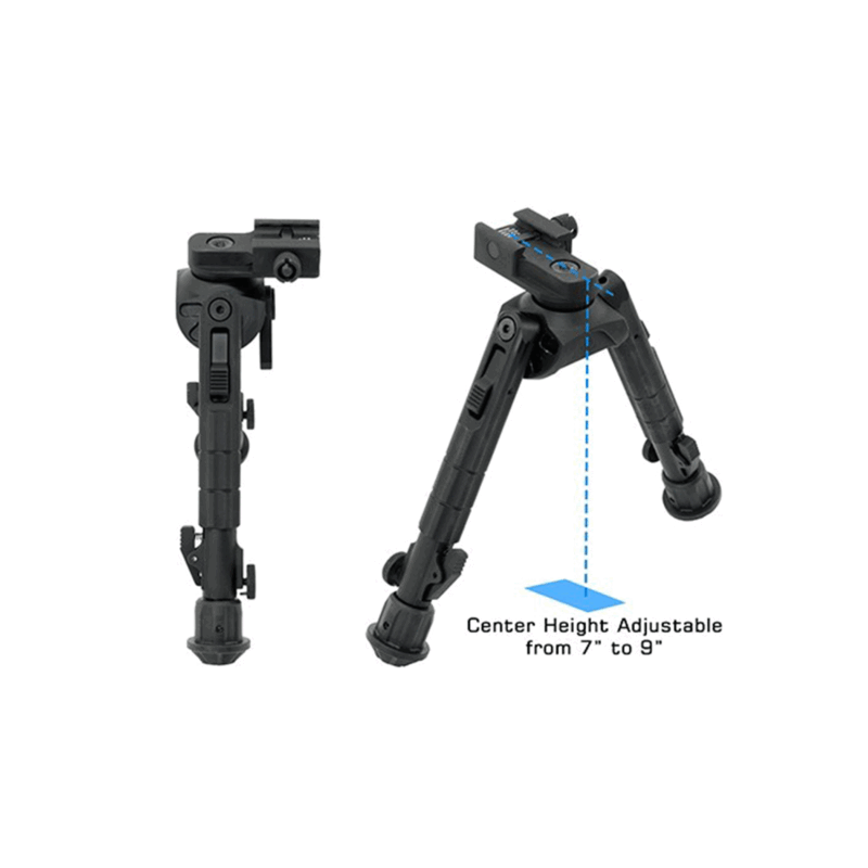 UTG PRO - BIPIEDE RECON 360°, Altezza Centrale 7" - 9" (BIPIEDE) - immagine 2
