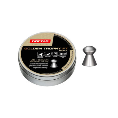 PALLINI ARIA COMPRESSA - NORMA - GOLDEN TROPHY FT HEAVY Cal. 4,5mm / .177 | 0,59g / 9,1gr | 500pz