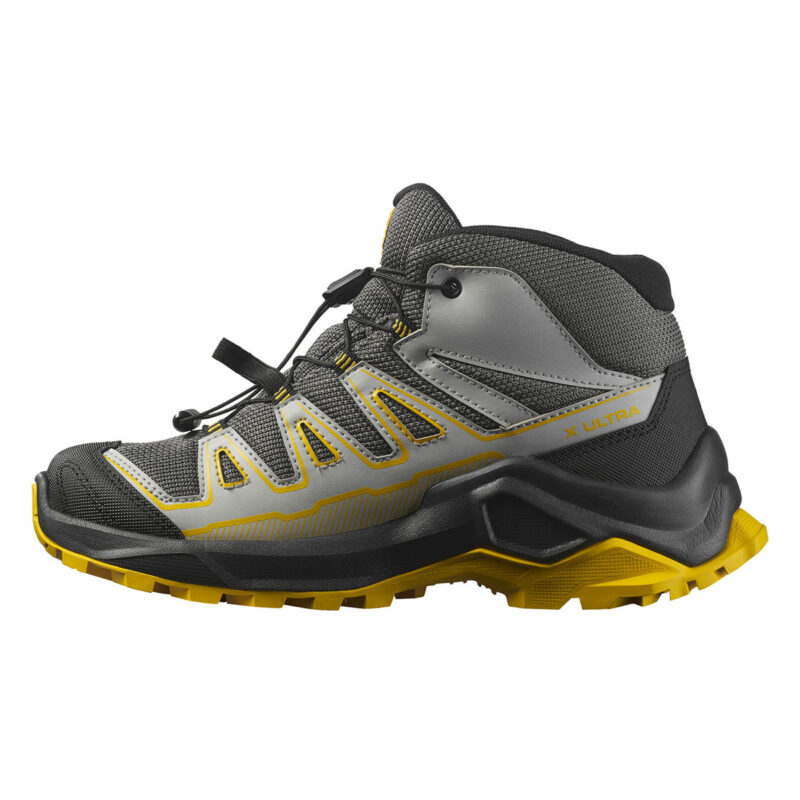 SALOMON - BIMBO/A - X ULTRA MID GTX J Castlerock / Black / Spicy Mustard - immagine 3