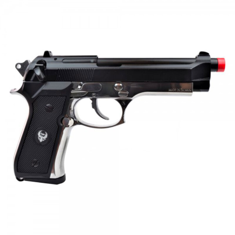 PISTOLA SOFTAIR - HFC - HG 194BS NERA/ARGENTO (PISTOLA GAS) - immagine 2