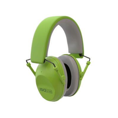 CUFFIE DA TIRO - ISOTUNES - JUNIOR DEFENDER CUFFIE PASSIVE PIEGHEVOLI PER BAMBINI COLORE VERDE