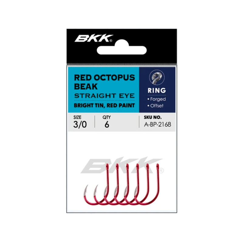 BKK - RED OCTOPUS BEAK STRAIGHT EYE Bright Tin-RED PAINT - immagine 2