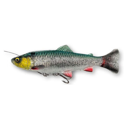 SAVAGE GEAR - 4D LINE-THRU PULSETAIL TROUT 16cm 51g #4 Slow Sink GREEN SILVER
