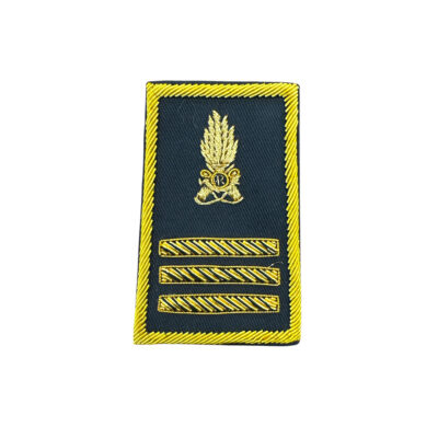 GUARDIA DI FINANZA - TUBOLARI MARESCIALLO CAPO RICAMATI IN CANOTTIGLIA (COPPIA)