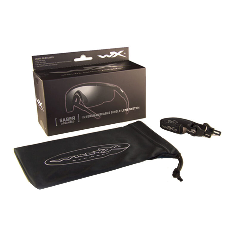 OCCHIALI - WILEY X - SABER ADVANCED MATTE BLACK FRAME/GREY | LIGHT RUST LENS (2 LENTI) - immagine 2