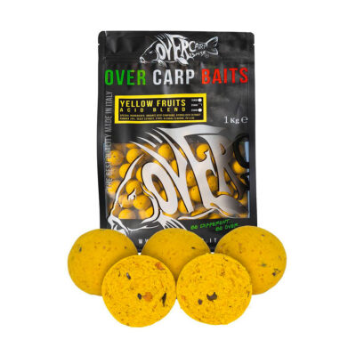 OVER CARP BAITS - BOILIES AFFONDANTE Yellow Fruits Acid Blend 1kg 16mm