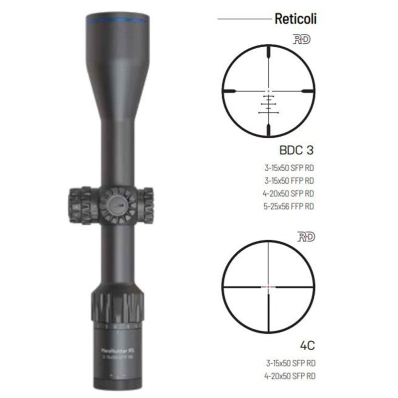 OTTICA - MEOPTA - MEOHUNTER R5 5-25x56 FFP RD | Reticle BDC3 - immagine 3