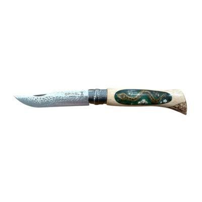 COLTELLO - OPINEL -  N.6 INOX REALIZZATO A MANO CON VIPERA
