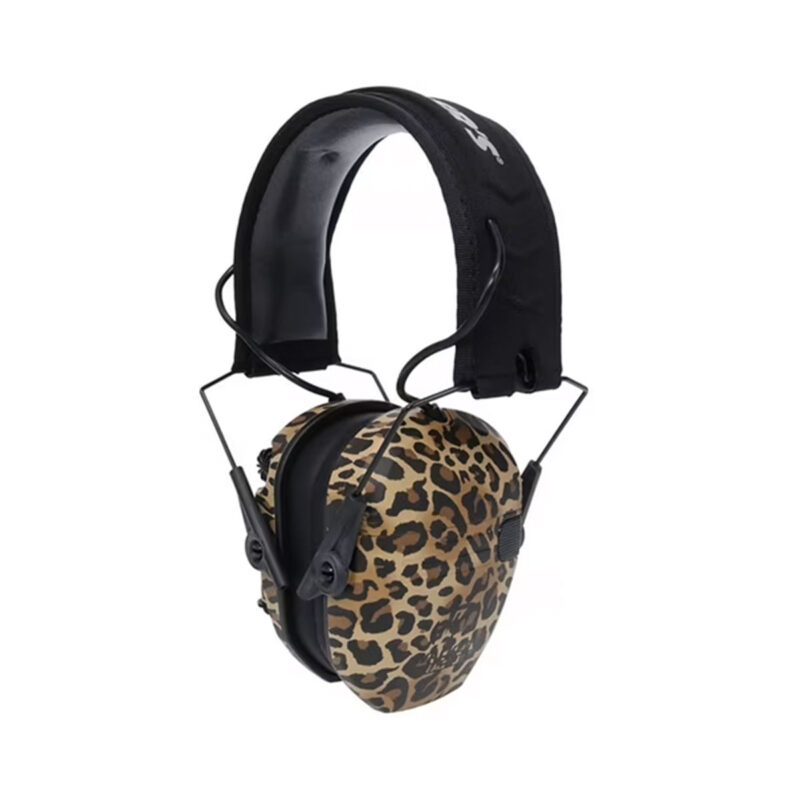 CUFFIE DA TIRO - WALKER'S - RAZOR SLIM ELECTRONIC MUFFS | LEOPARD PRINT
